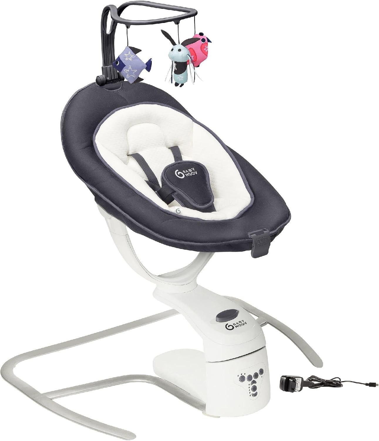 Babymoov Swoon Motion Baby Schommelstoel - Zinc - 81x65x79 cm