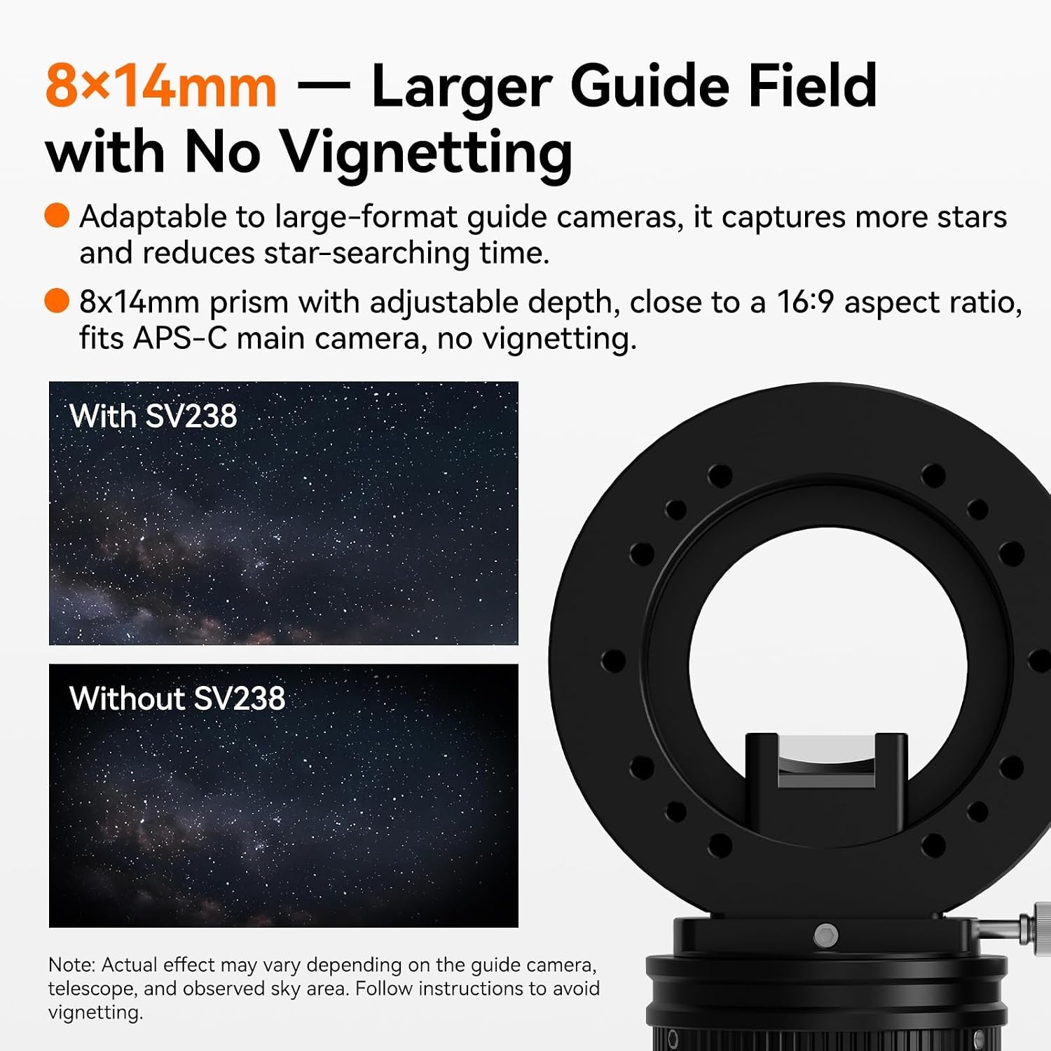 Svbony SV238 OAG (Off-Axis Guider), 8 * 14mm Prisma Groot