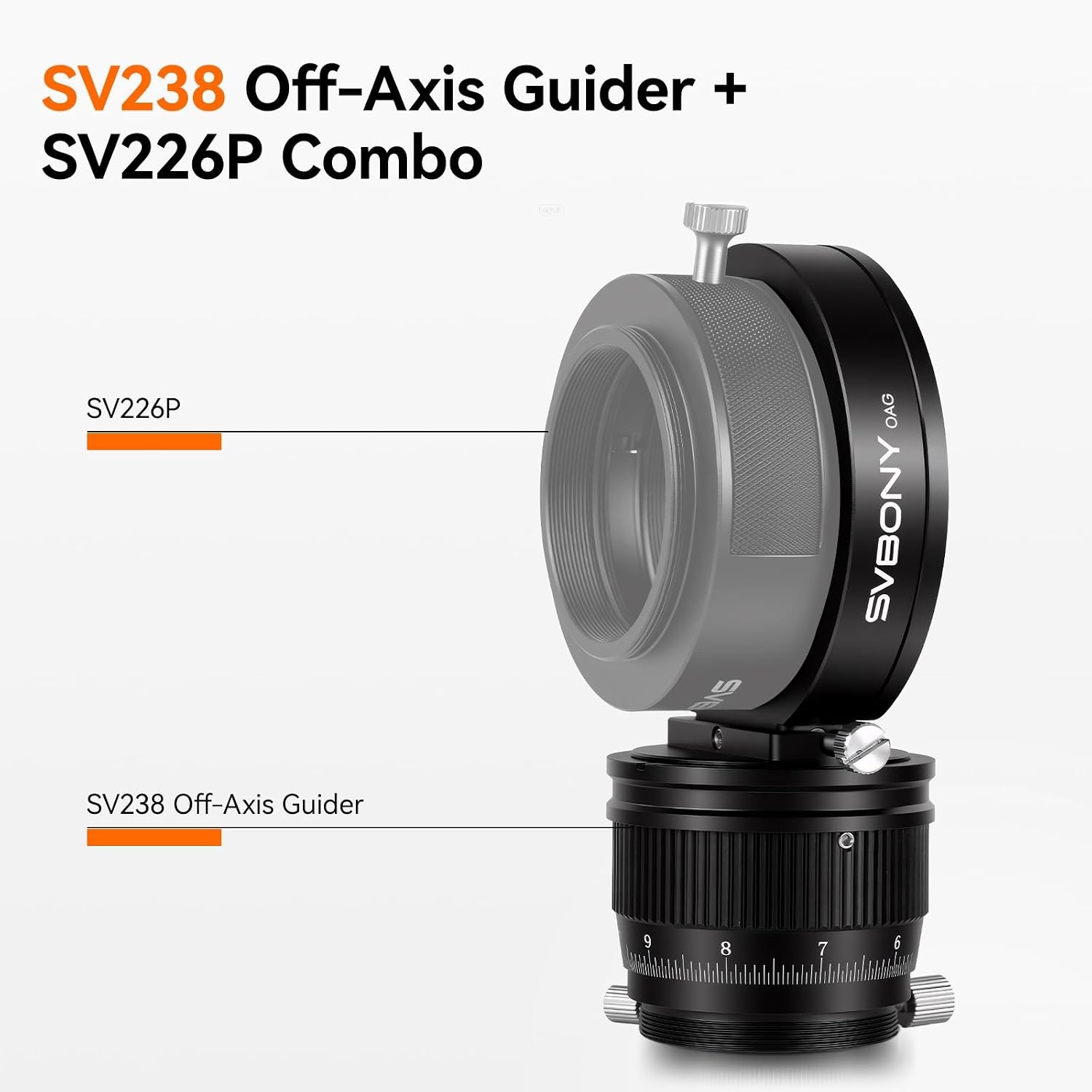 Svbony SV238 OAG (Off-Axis Guider), 8 * 14mm Prisma Groot