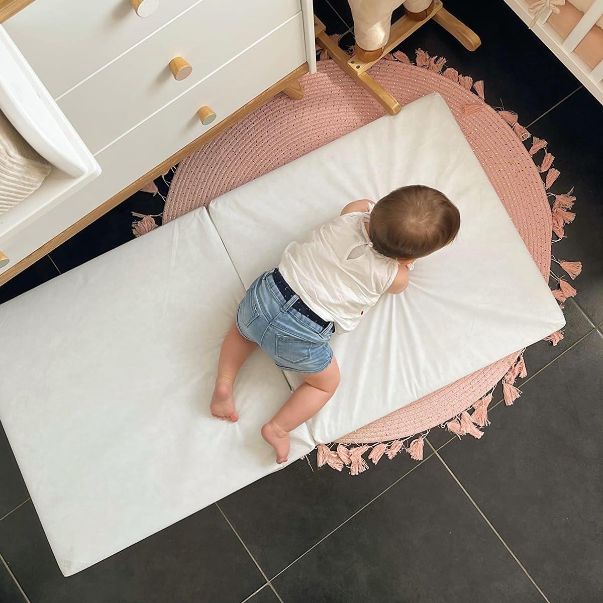 Babycalin Opvouwbaar Babymatras - 60 x 120 x 4 cm - Wit
