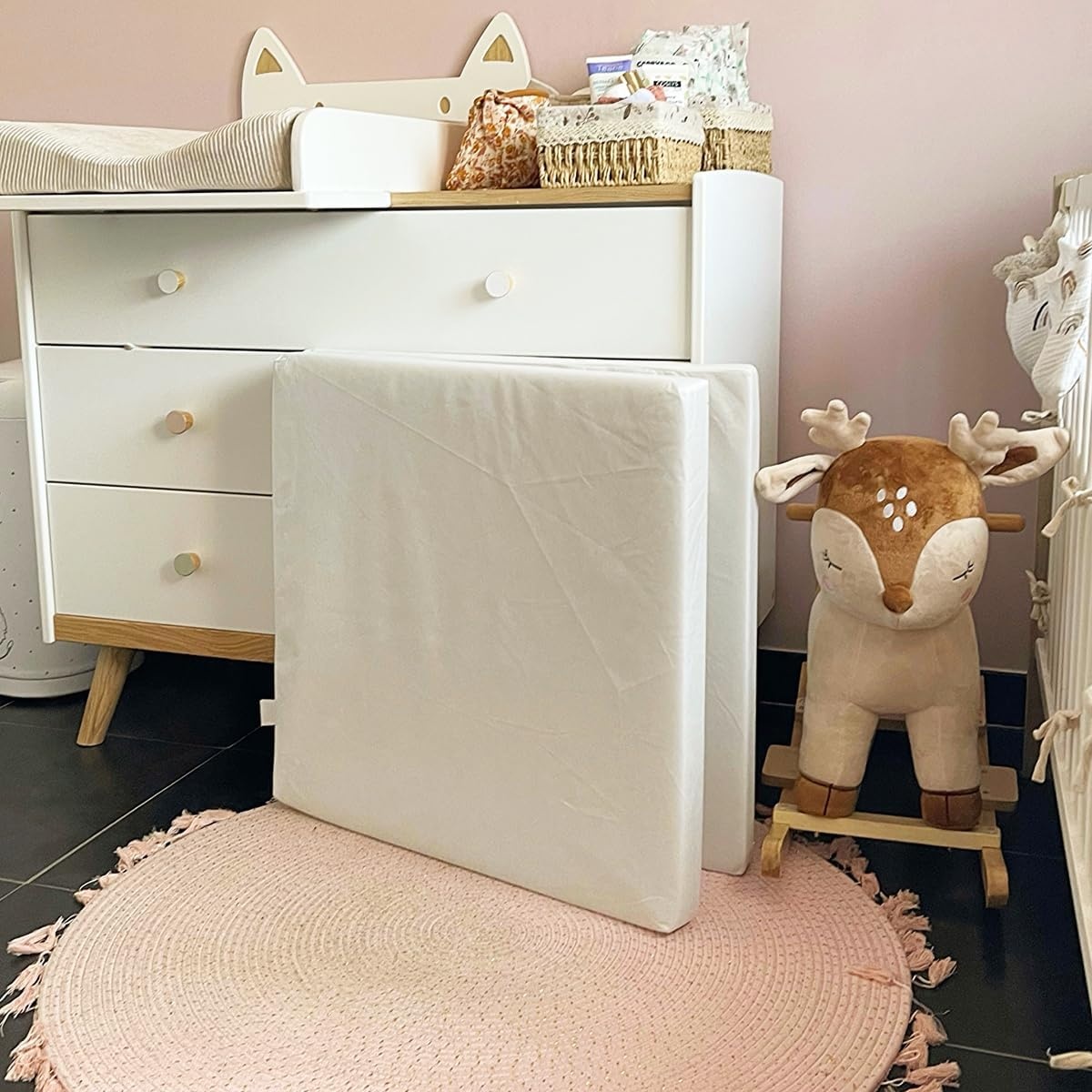 Babycalin Opvouwbaar Babymatras - 60 x 120 x 4 cm - Wit