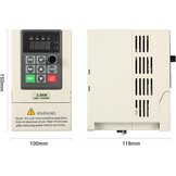 Jadeshay Variable Frequency Drive 2.2KW Frequentieomvormer - Beige