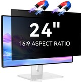 IPROKKO Magnetische privacyfilter voor 16:9 monitor, afneembare inkijkbescherming, anti-blauw licht, verblindingsbescherming, privacyfolie, schermbescherming voor HP Dell Acer, Lenovo, Asus 27 inch - Maat 27 Zoll-16:9 Seitenverhältnis