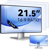 IPROKKO 2 stuks 21,5 inch anti-blauw licht displaybeschermfolie voor computermonitor, afneembare 16:9-beeldverhouding, anti-verblindingsfolie, oogbescherming, beschermfolie - Maat 21.5 Zoll-16:9 Seitenverhältnis