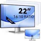 IPROKKO 2 stuks 21,5 inch anti-blauw licht displaybeschermfolie voor computermonitor, afneembare 16:9-beeldverhouding, anti-verblindingsfolie, oogbescherming, beschermfolie - Maat 21.5 Zoll-16:9 Seitenverhältnis
