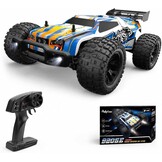 DEERC 9205E RC op afstand bestuurde auto met 48 km/u High Speed, 4WD 1:10 RC Car Off-Road 2,4 GHz draadloze afstandsbediening, monstertruck buggy, 2 accu's lange looptijd, crawler speelgoed, racewagen