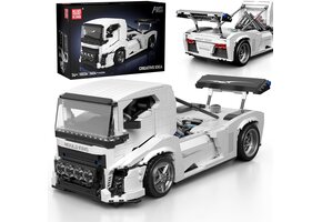 Mould King Technik Truck Knight Modelset 10036 (1604 Delen, Wit) - 34% Korting!