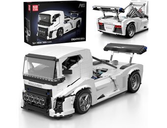 Mould King 10036 Technik Truck Knight Modelset - 1604 Delen - 35,2 cm - Wit