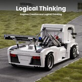 Mould King 10036 Technik Truck Knight Modelset - 1604 Delen - 35,2 cm - Wit