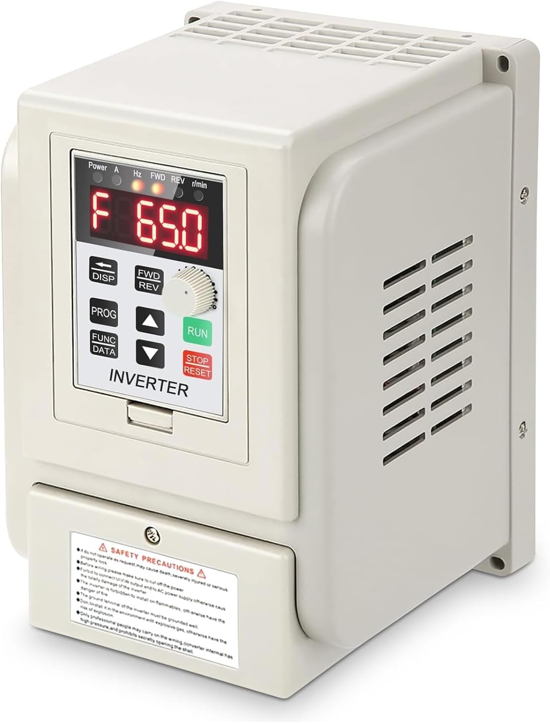 Jadeshay 220 VAC Frequentieomvormer 1 Fasig Ingang 3-fasige Uitgang Frequentieregelaar VFD-snelheidsregelaar voor 3-fasige 2.2 kW Wisselstroommotor