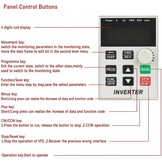Jadeshay 220 VAC Frequentieomvormer 1 Fasig Ingang 3-fasige Uitgang Frequentieregelaar VFD-snelheidsregelaar voor 3-fasige 2.2 kW Wisselstroommotor