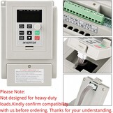 Jadeshay 220 VAC Frequentieomvormer 1 Fasig Ingang 3-fasige Uitgang Frequentieregelaar VFD-snelheidsregelaar voor 3-fasige 2.2 kW Wisselstroommotor