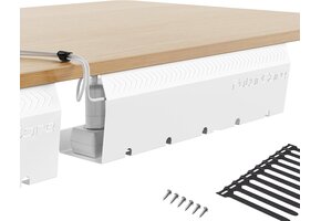 Kabelgoot Wit RVS Bureau Organizer Set van 2 | 39% Korting