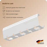FuturCore Kabelgoot voor Bureau - 43 x 12 cm - Wit - Set van 2 - RVS Kabelmanagement