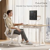 FuturCore Kabelgoot voor Bureau - 43 x 12 cm - Wit - Set van 2 - RVS Kabelmanagement