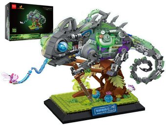 JMBricklayer Mechanische Kameleon Bouwset 70124 - Groen - 827 Delen
