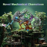 JMBricklayer Mechanische Kameleon Bouwset 70124 - Groen - 827 Delen
