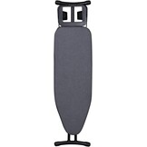 Duwee Strijkplank met Hittebestendige Hoes, Inklapbare in Hoogte Verstelbare Grote Strijkplank, Dikke Vilten Onderlegger, Stevige Poten, 33 x 96 cm, Zwart