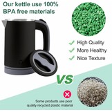 Waterkoker, klein, 800 ml, reiswaterkoker, 5 minuten snel koken, draagbare mini-camping, stille reizen, theepot van roestvrij staal, waterkoker (zwart)
