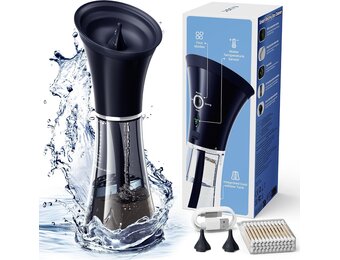 KAUGIC Elektrische Oorreiniger met Dubbel Reservoir - 4 Drukstanden en Temperatuursensor - Zwart