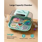 Resiners Hars Uithardingsmachine G3 met UV-licht voor hars, snel uitharden in 2 uur/1 minuut, inclusief siliconenmat, harsuitharder voor epoxy-gietvormen, sieradenfabricage, DIY-decoratie