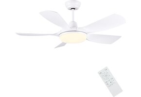 Plafondventilator met Dimbaar LED & Afstandsbediening - 59% Korting