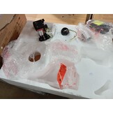 Newday Plafondventilator met licht en afstandsbediening, 106 cm, stille plafondventilator met dimverlichting, DC-motor, 5 vleugels, 6 snelheden, geheugenfunctie, wit