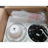 Newday Plafondventilator met licht en afstandsbediening, 106 cm, stille plafondventilator met dimverlichting, DC-motor, 5 vleugels, 6 snelheden, geheugenfunctie, wit