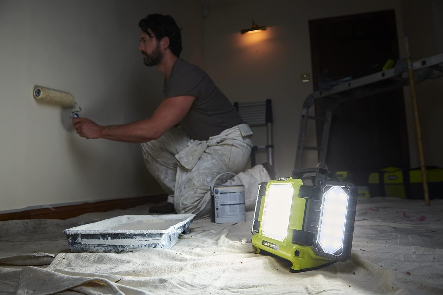 Draadloze LED Bouwlamp 3000 Lumen - Opvouwbaar & Verstelbaar