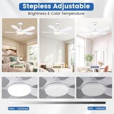 Plafondventilator 106cm Wit met Licht & Afstandsbediening - 35% Korting
