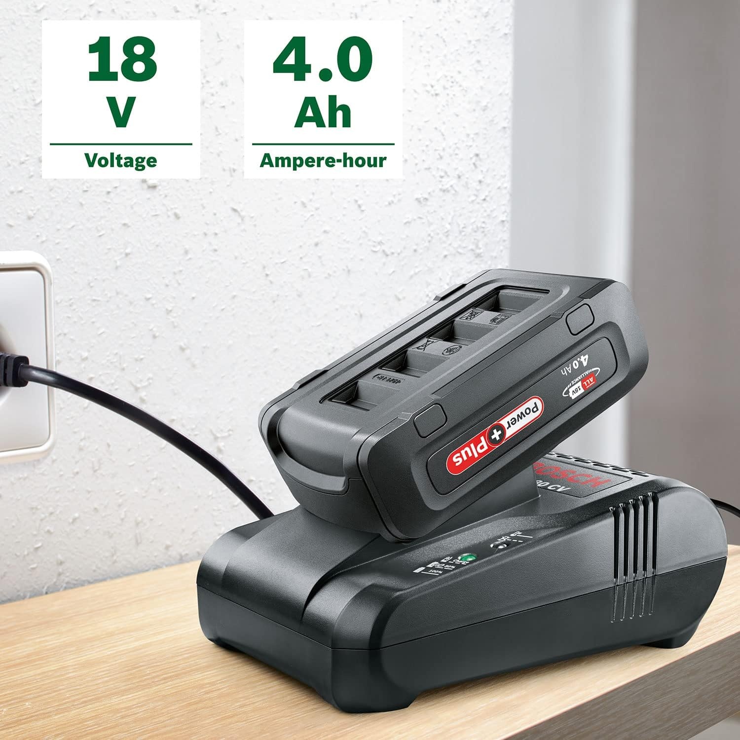 Bosch 18V 4.0 Ah Accu voor POWER FOR ALL - 60% Meer Vermogen