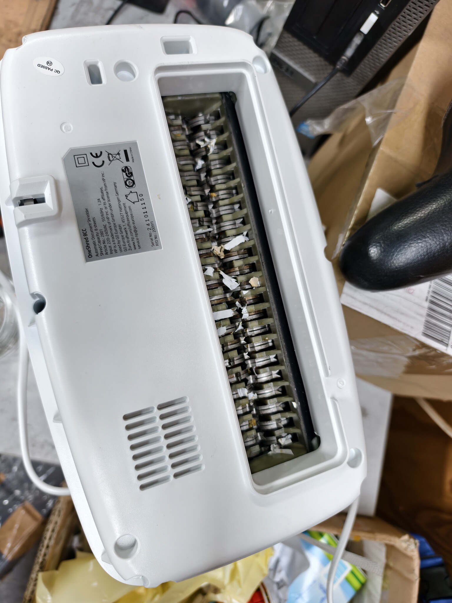 Papierversnipperaar HP OneShred 8CC - P-4, 59% korting