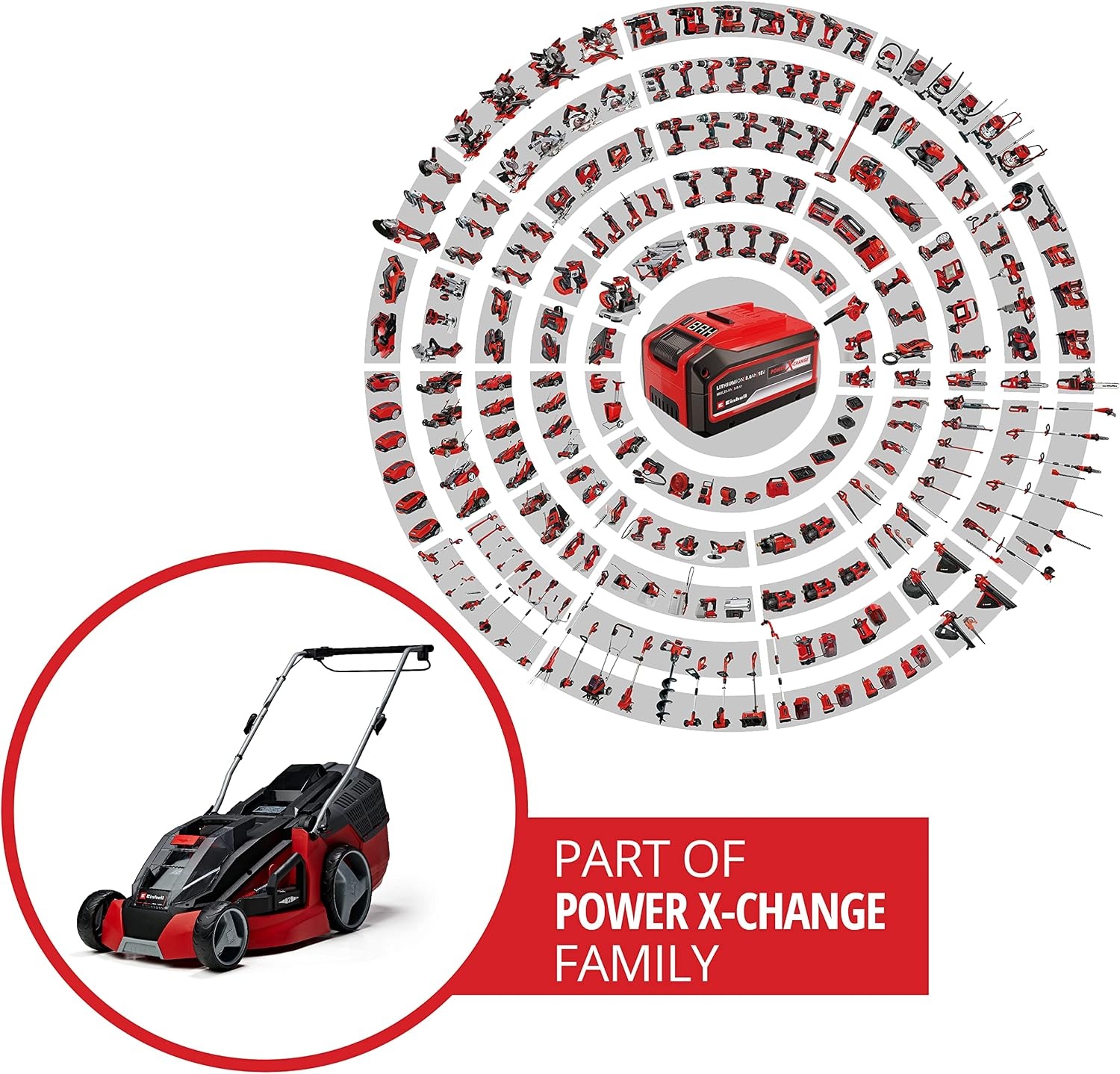 Einhell Accu-Grasmaaier 43cm 600m² - 55% Korting