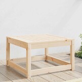 vidaXL Voetenbank Grenenhout - 63.5x63.5x38 cm - 34% Korting