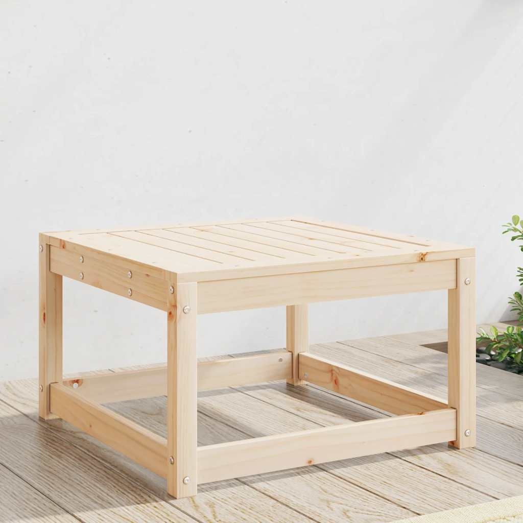 vidaXL Voetenbank Grenenhout - 63.5x63.5x38 cm - 34% Korting
