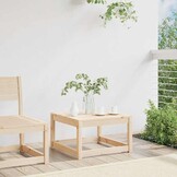 vidaXL Voetenbank Grenenhout - 63.5x63.5x38 cm - 34% Korting