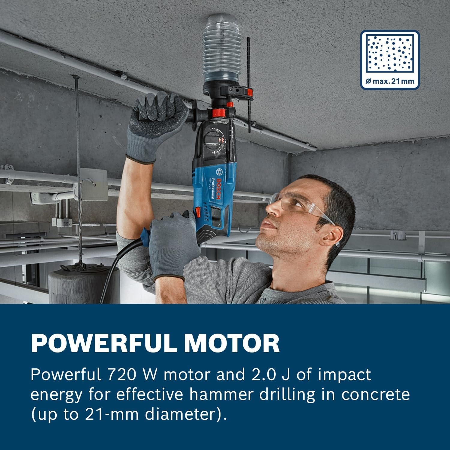 Bosch Boorhamer 720W 2,0 Joule SDS Plus - 54% Korting