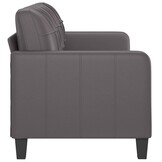 VidaXL Driezitsbank 180 cm Kunstleer Grijs - 35% Korting