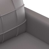 VidaXL Driezitsbank 180 cm Kunstleer Grijs - 35% Korting