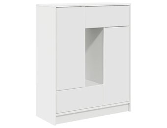 vidaXL Dressoir met Laden en Deuren 73x31x90 cm Wit - 54% Korting!