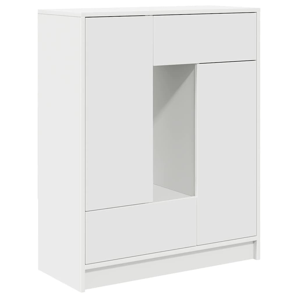 vidaXL Dressoir met Laden en Deuren 73x31x90 cm Wit - 54% Korting!