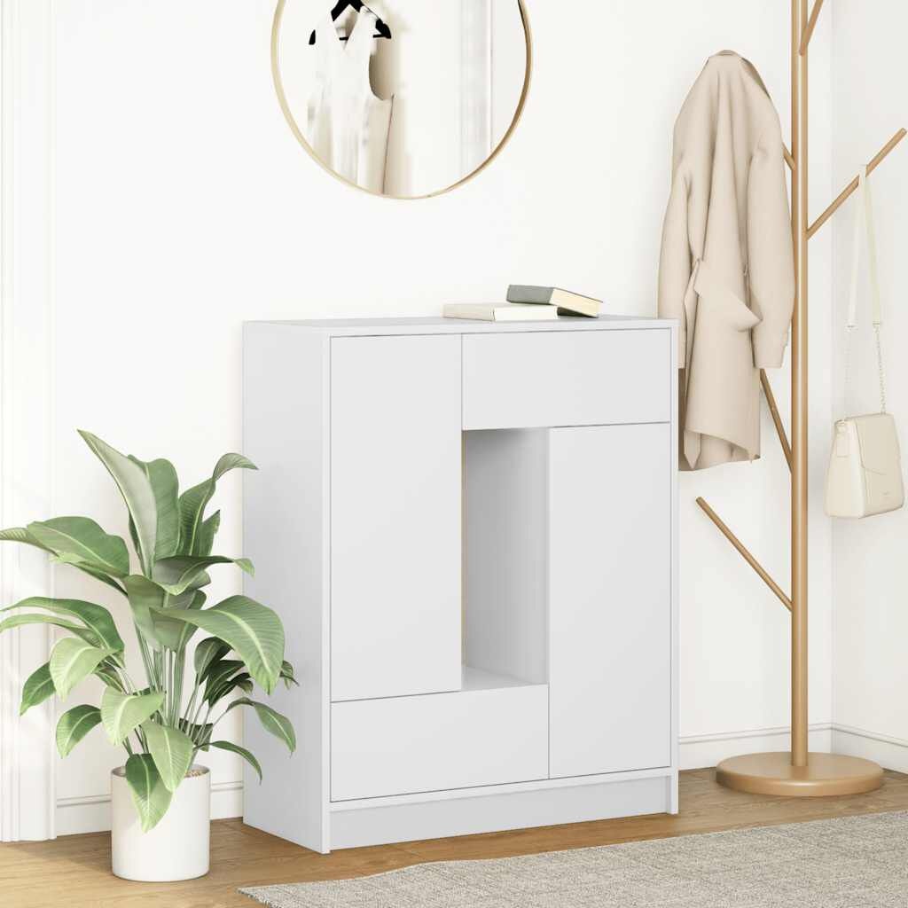 vidaXL Dressoir met Laden en Deuren 73x31x90 cm Wit - 54% Korting!