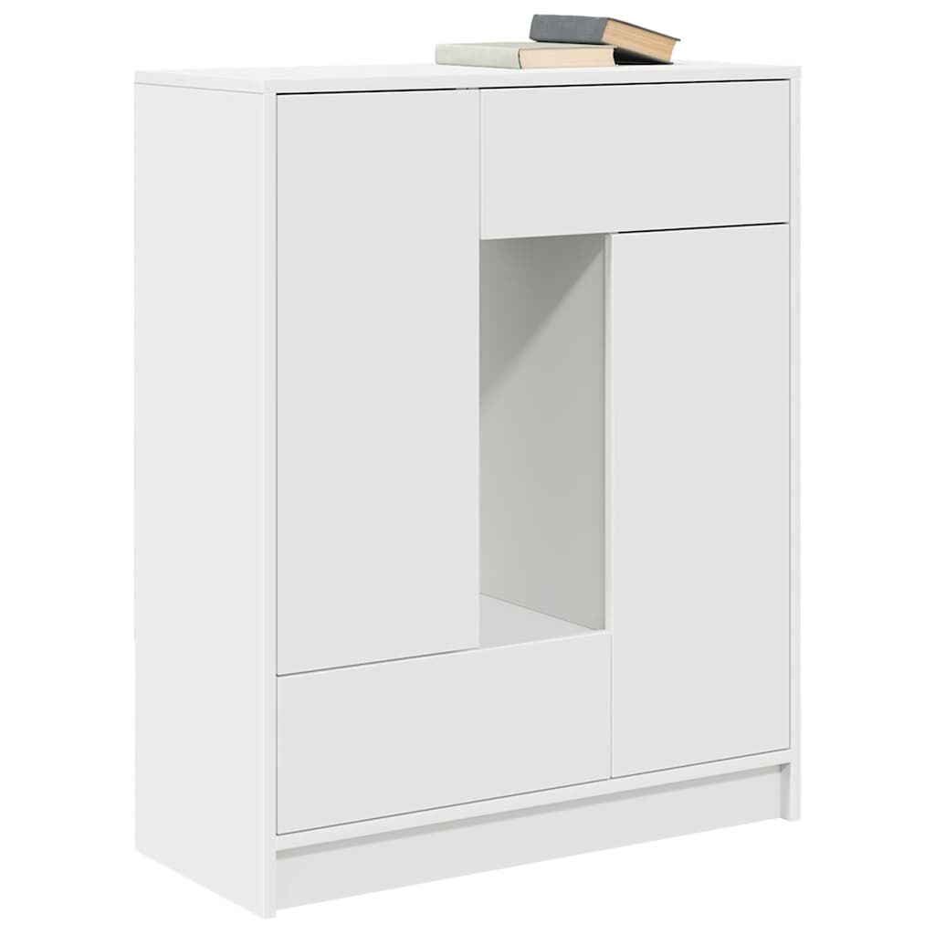 vidaXL Dressoir met Laden en Deuren 73x31x90 cm Wit - 54% Korting!