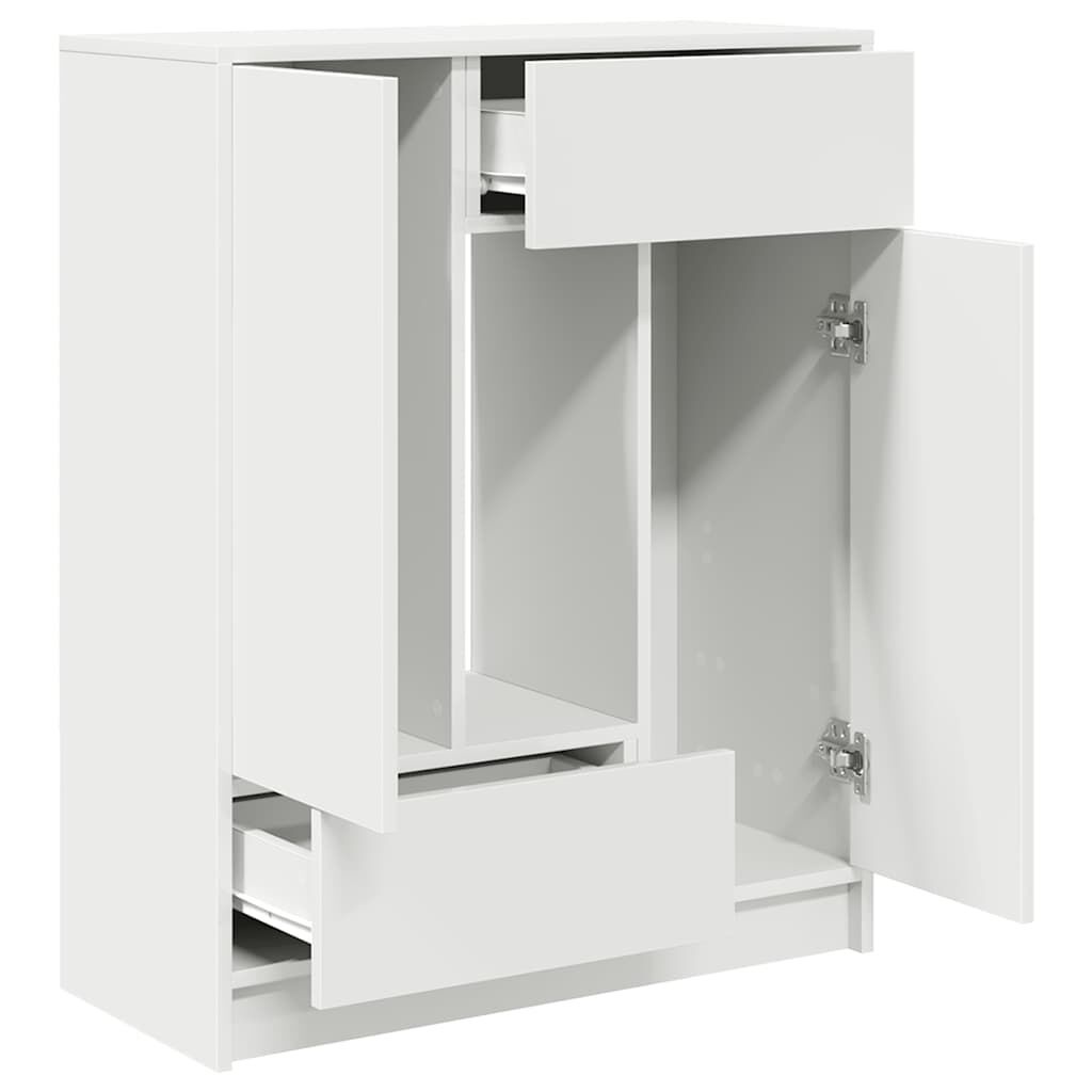 vidaXL Dressoir met Laden en Deuren 73x31x90 cm Wit - 54% Korting!