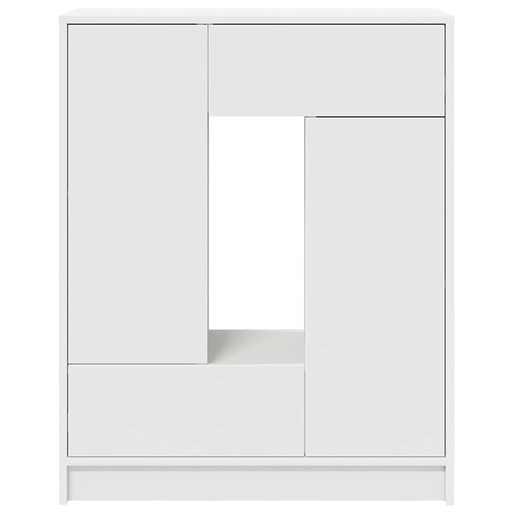 vidaXL Dressoir met Laden en Deuren 73x31x90 cm Wit - 54% Korting!
