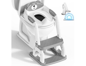 Toiletverkleiner met trap voor Peuters: 33% Korting! Verstelbaar & Antislip