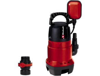 Einhell GC-DP 7835 vuilwaterpomp (rood, 780W, Ø35 mm vreemde voorwerpen, 15.700 l/h, vlotterschakelaar, draaggreep, kabelopwikkeling, universele aansluiting), rood