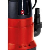Einhell GC-DP 7835 vuilwaterpomp (rood, 780W, Ø35 mm vreemde voorwerpen, 15.700 l/h, vlotterschakelaar, draaggreep, kabelopwikkeling, universele aansluiting), rood
