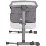 Kinderkraft Bijzetbed NESTE UP, Co-sleeper 2 in 1, Aanschuifwieg voor Baby, In Hoogte Verstelbaar Babybed, met Matras, Beige