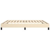 vidaXL Bedframe zonder matras stof crèmekleurig 160x200 cm